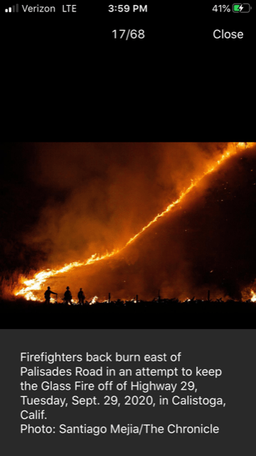 mobile view of fire line